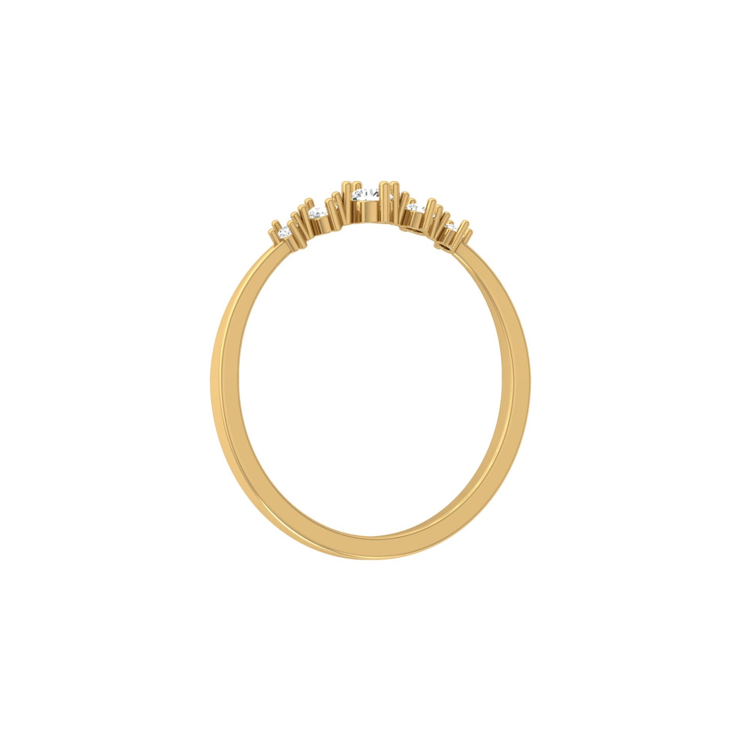 0.12 CT Elegant Round Diamond Band Ring For Her Perfect For Daily Sparkle - HIGHCARAT DIAMONDS