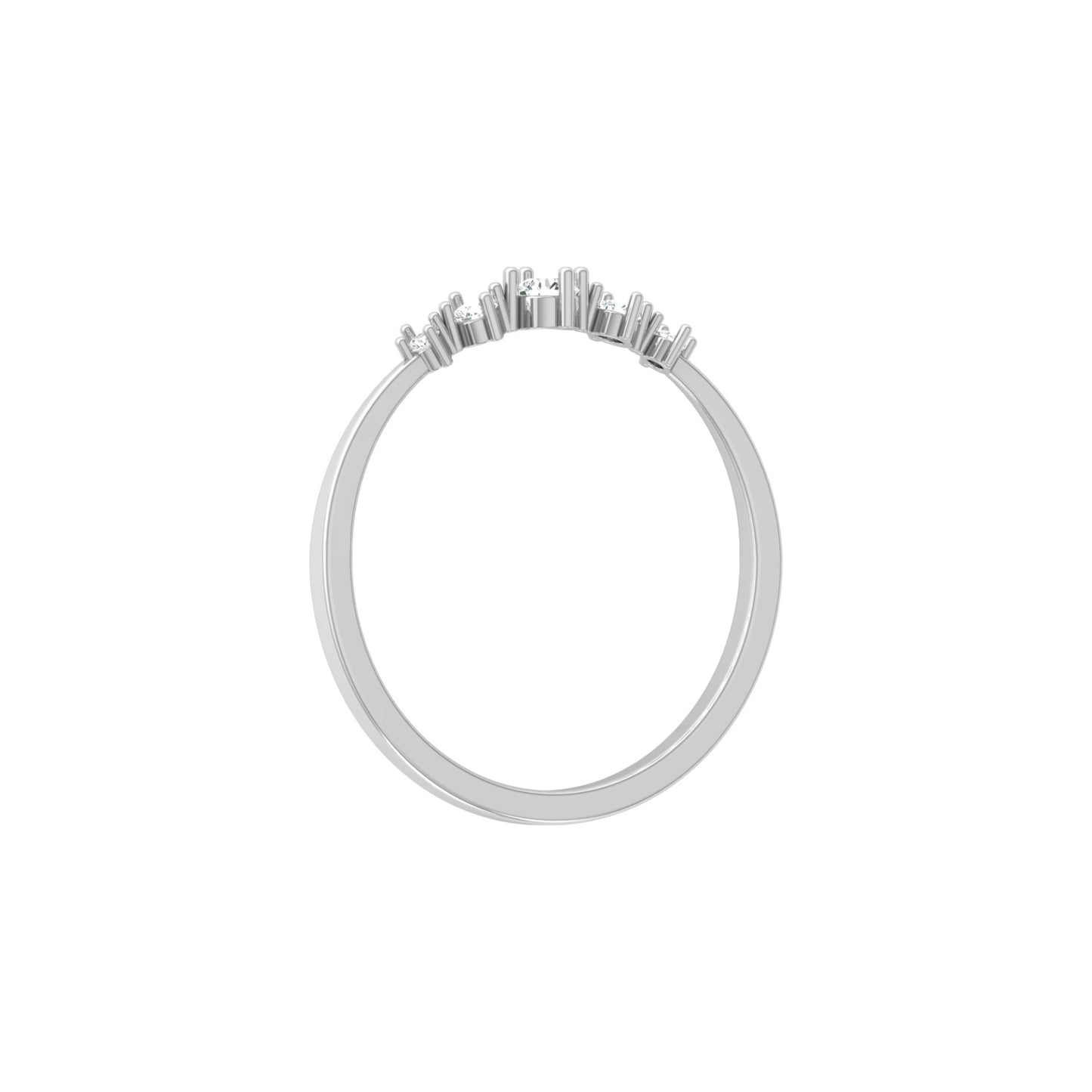 0.12 CT Elegant Round Diamond Band Ring For Her Perfect For Daily Sparkle - HIGHCARAT DIAMONDS