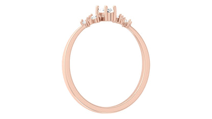 0.16 CT Round And Marquise Lab OR Natural Diamond Band Ring Anniversary Special - HIGHCARAT DIAMONDS