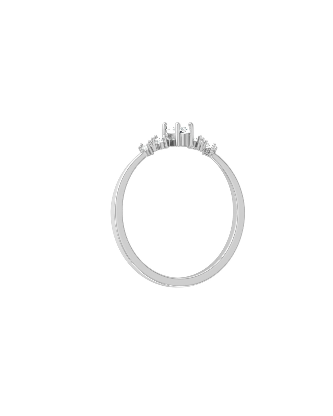 0.16 CT Round And Marquise Lab OR Natural Diamond Band Ring Anniversary Special - HIGHCARAT DIAMONDS