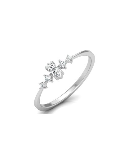 0.16 CT Round And Marquise Lab OR Natural Diamond Band Ring Anniversary Special - HIGHCARAT DIAMONDS