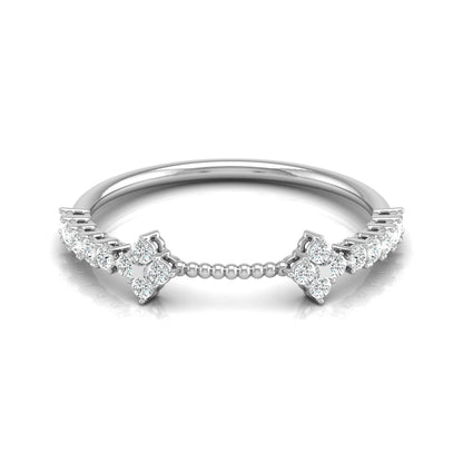 0.23 CT Round Diamond Band Ring Affordable Lab-Grown Diamond Ring in Solid Gold - HIGHCARAT DIAMONDS