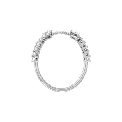 0.23 CT Round Diamond Band Ring Affordable Lab-Grown Diamond Ring in Solid Gold - HIGHCARAT DIAMONDS