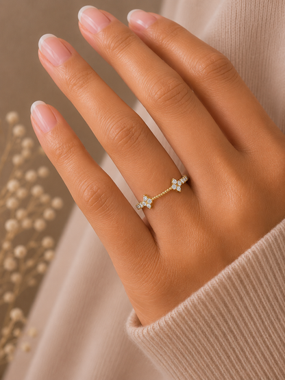 0.23 CT Round Diamond Band Ring Affordable Lab-Grown Diamond Ring in Solid Gold - HIGHCARAT DIAMONDS
