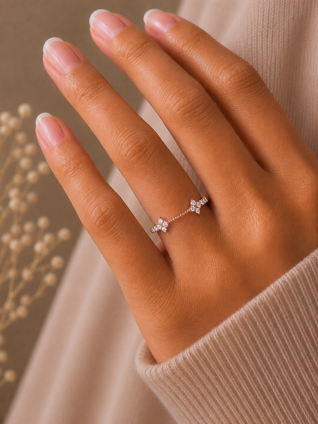 0.23 CT Round Diamond Band Ring Affordable Lab-Grown Diamond Ring in Solid Gold - HIGHCARAT DIAMONDS