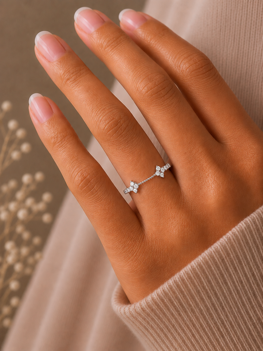 0.23 CT Round Diamond Band Ring Affordable Lab-Grown Diamond Ring in Solid Gold - HIGHCARAT DIAMONDS
