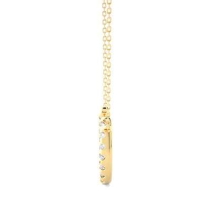 0.26 CT Dazzle U Alphabet Pendant For Women's  In Labgrown And Natural Diamonds - HIGHCARAT DIAMONDS