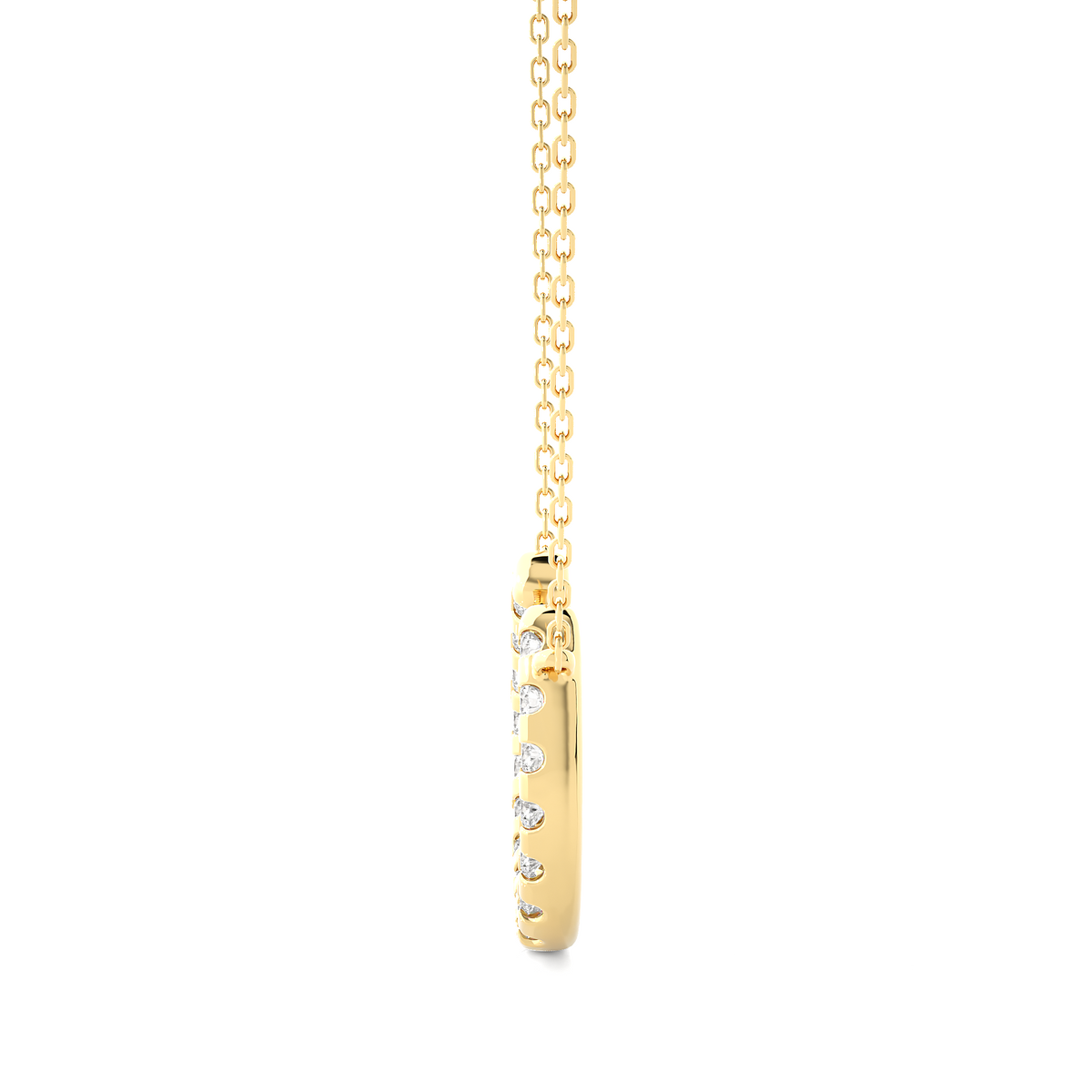 0.26 CT Dazzle U Alphabet Pendant For Women's  In Labgrown And Natural Diamonds - HIGHCARAT DIAMONDS