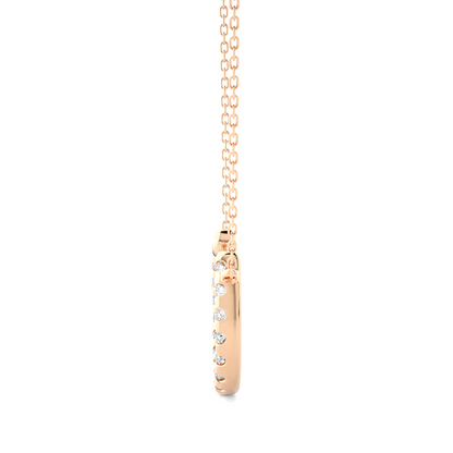 0.26 CT Dazzle U Alphabet Pendant For Women's  In Labgrown And Natural Diamonds - HIGHCARAT DIAMONDS