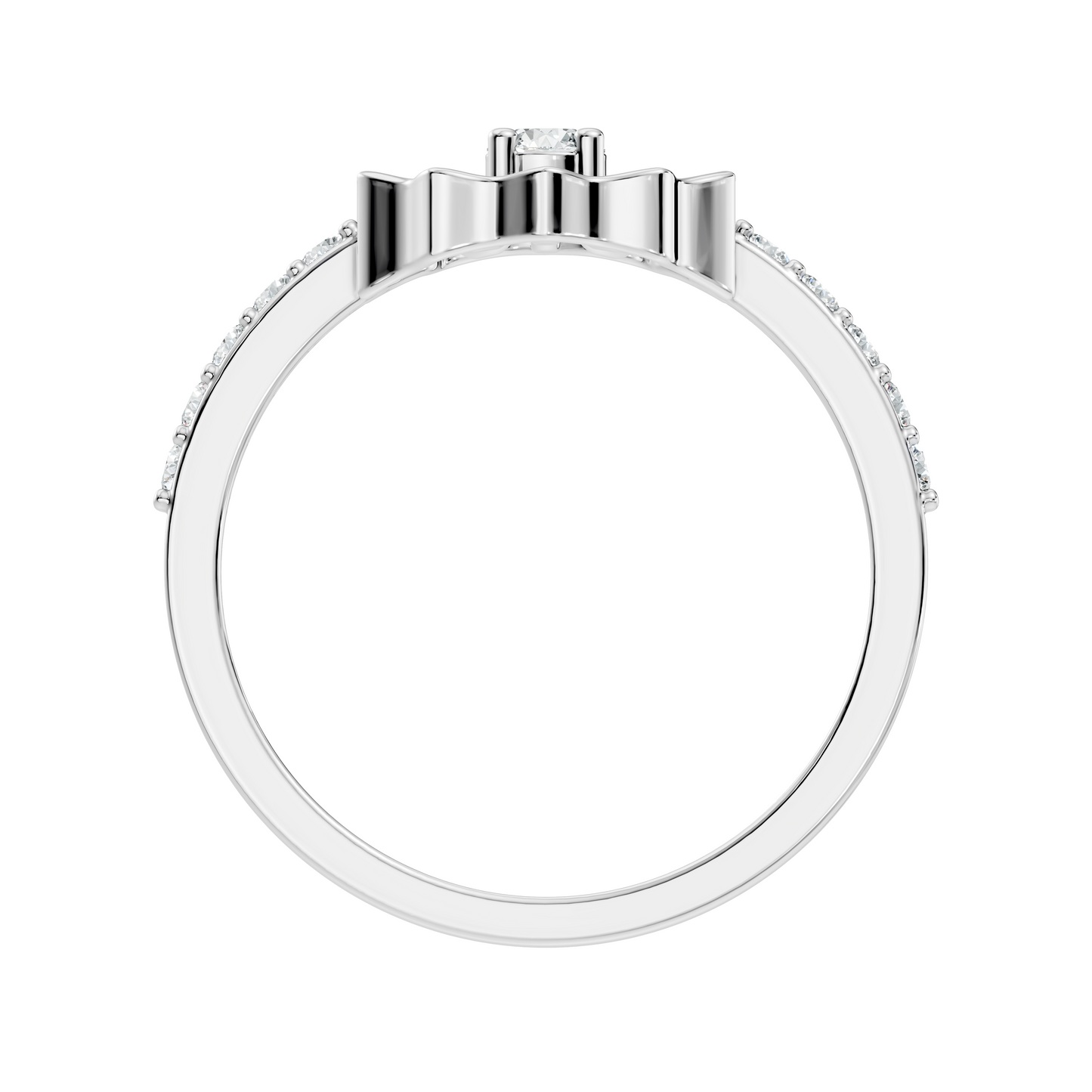 Round Cut Lab Grown & Natural Diamond Unique Delicate Vintage Half Eternity Dainty Wedding Ring For Her - HIGHCARAT DIAMONDS