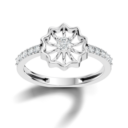 Round Cut Lab Grown & Natural Diamond Unique Delicate Vintage Half Eternity Dainty Wedding Ring For Her - HIGHCARAT DIAMONDS
