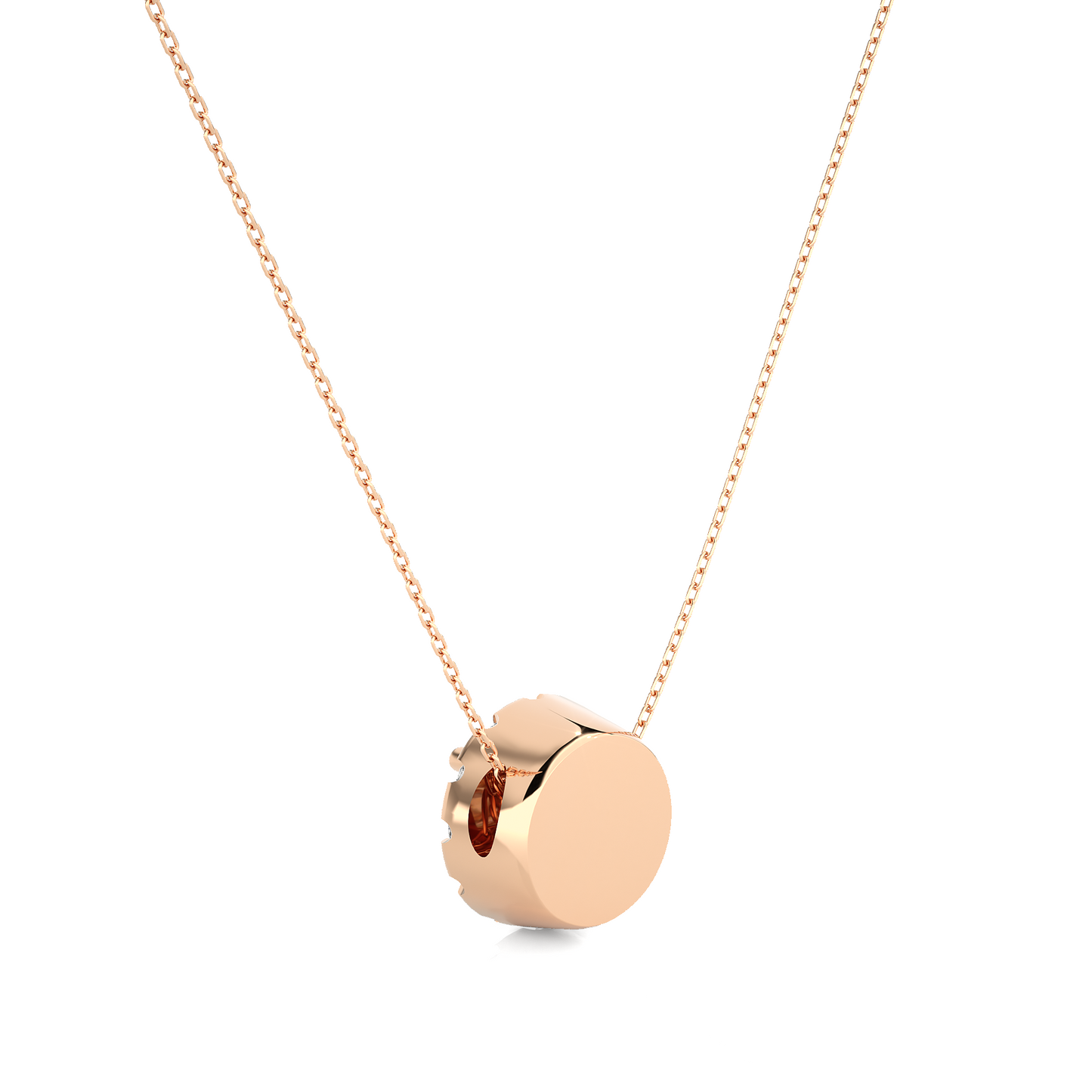 0.34 Carat Round Lab-Grown Diamond Halo pendants Shop elegant Pendant for women & exquisite gold pendant - HIGHCARAT DIAMONDS