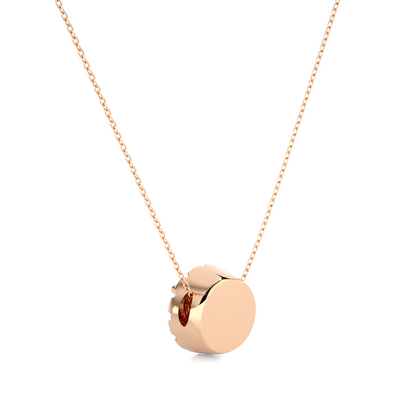 0.34 Carat Round Lab-Grown Diamond Halo pendants Shop elegant Pendant for women & exquisite gold pendant - HIGHCARAT DIAMONDS