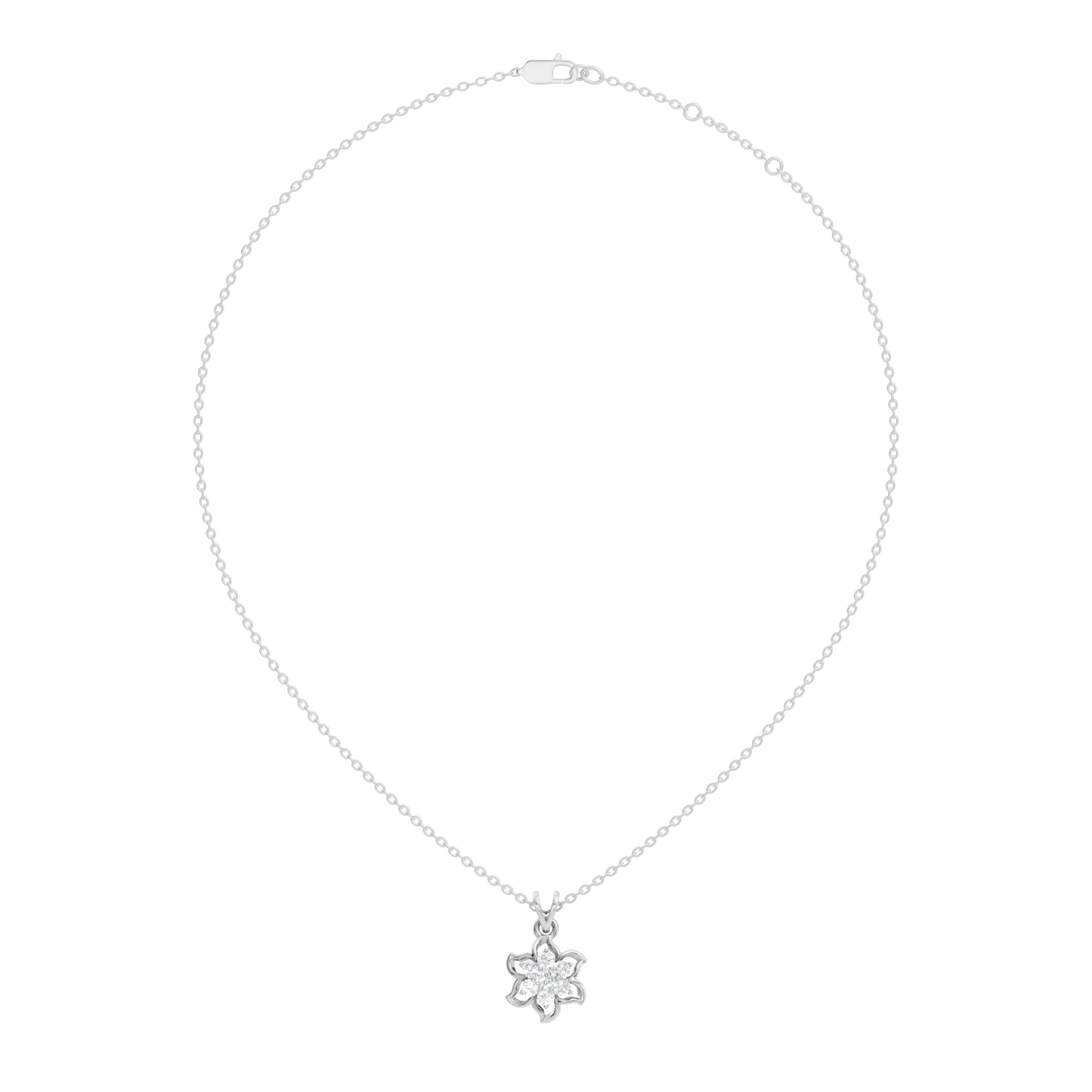 0.45 Ct Round Cut Diamond Pendant In 14K Yellow Gold Minimalist Gift For Her