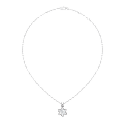 0.45 Ct Round Cut Diamond Pendant In 14K Yellow Gold Minimalist Gift For Her