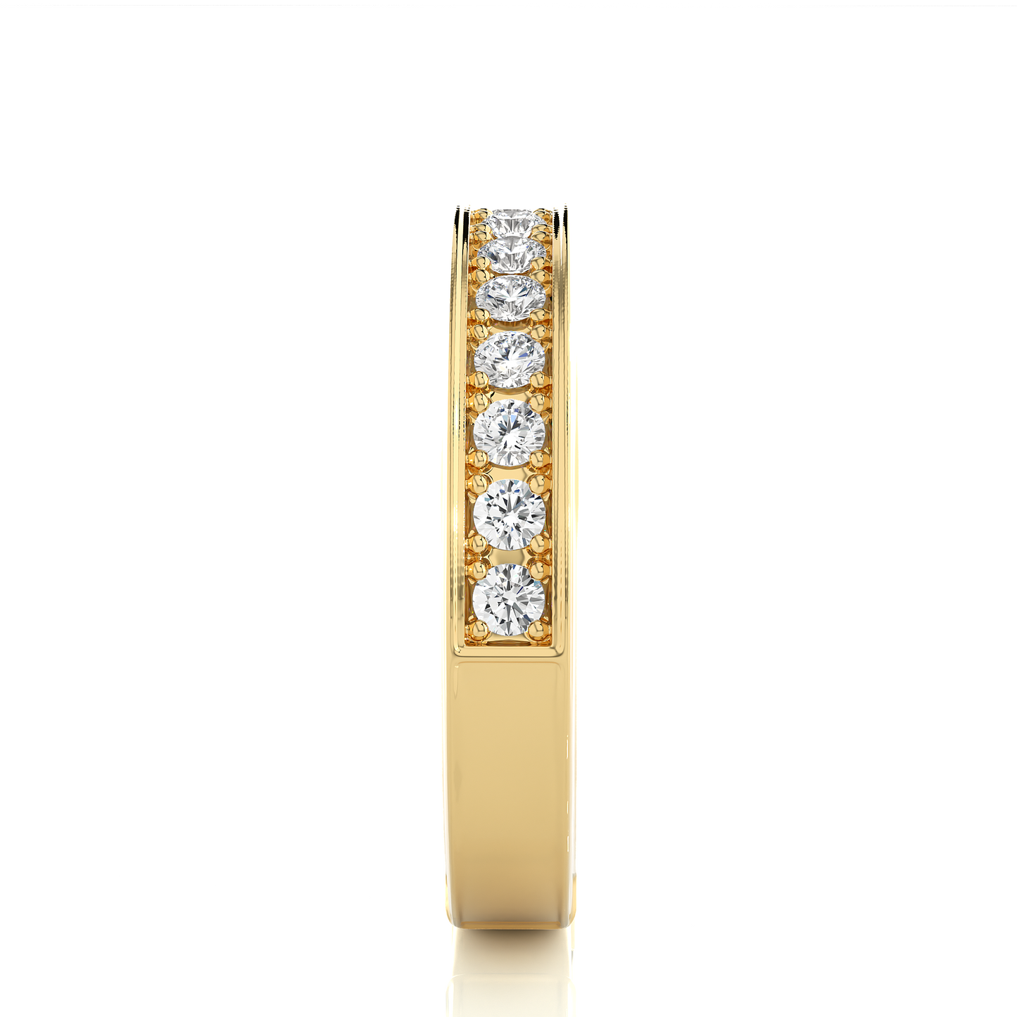 0.49 CT Round Diamond Channel Set Eternity Band Ring Special Anniversary Gift For Women's - HIGHCARAT DIAMONDS