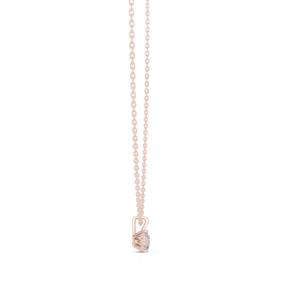 0.50 CT Round Cut labgrown Diamond Solitaire Pendant Elegant Jewelry For Her