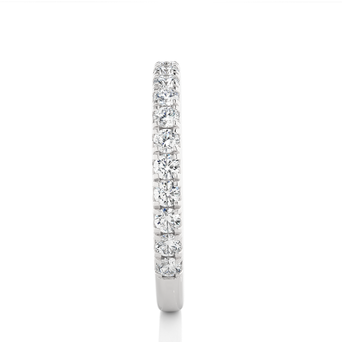 0.73 CT Round Cut Elegant Prong Set Labgrown Or Natural Diamond Wedding Band For Women's - HIGHCARAT DIAMONDS