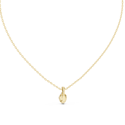 0.75 CT Oval Cut Labgrown Diamond Soliatire Pendant For Her In 14K Solid White Gold