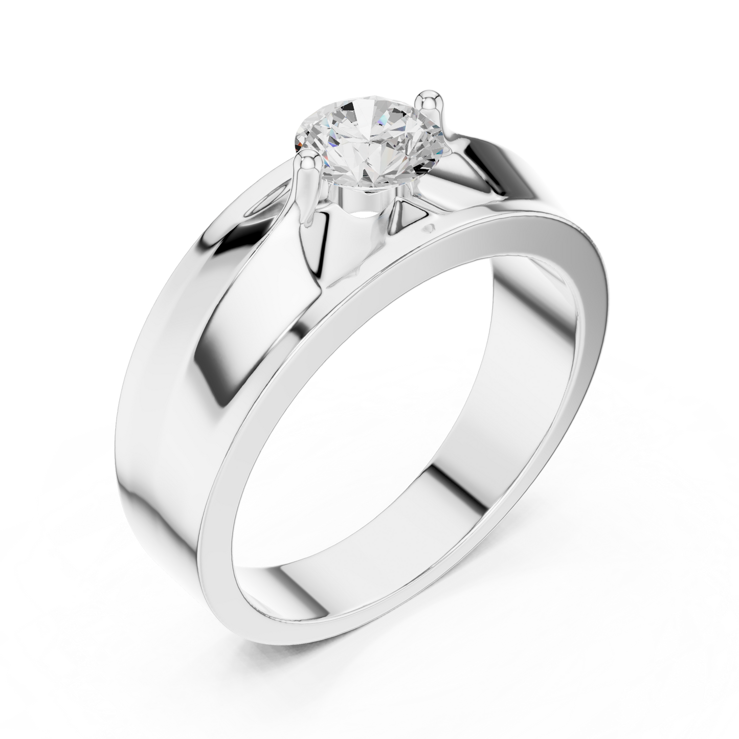 Round Shape Lab Grown Diamond Vintage Art Deco Classic Look Diamond ring For Men - HIGHCARAT DIAMONDS