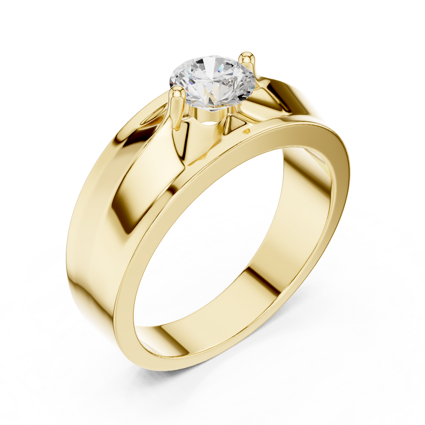Round Shape Lab Grown Diamond Vintage Art Deco Classic Look Diamond ring For Men - HIGHCARAT DIAMONDS