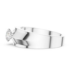 Round Shape Lab Grown Diamond Vintage Art Deco Classic Look Diamond ring For Men - HIGHCARAT DIAMONDS