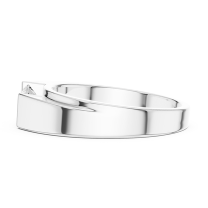 Men's Round Shapes Lab Grown Diamond 14k Solid Gold Stunning Wedding Wear Ring - HIGHCARAT DIAMONDS