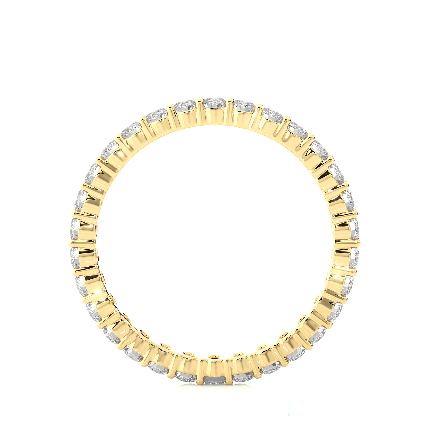 0.90 CT Lab or Natural Diamond  Full Eternity  Round Diamond Wedding Band Luxury Gift - HIGHCARAT DIAMONDS