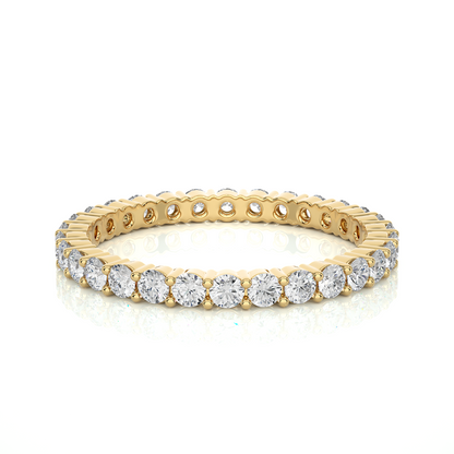 0.90 CT Lab or Natural Diamond  Full Eternity  Round Diamond Wedding Band Luxury Gift - HIGHCARAT DIAMONDS