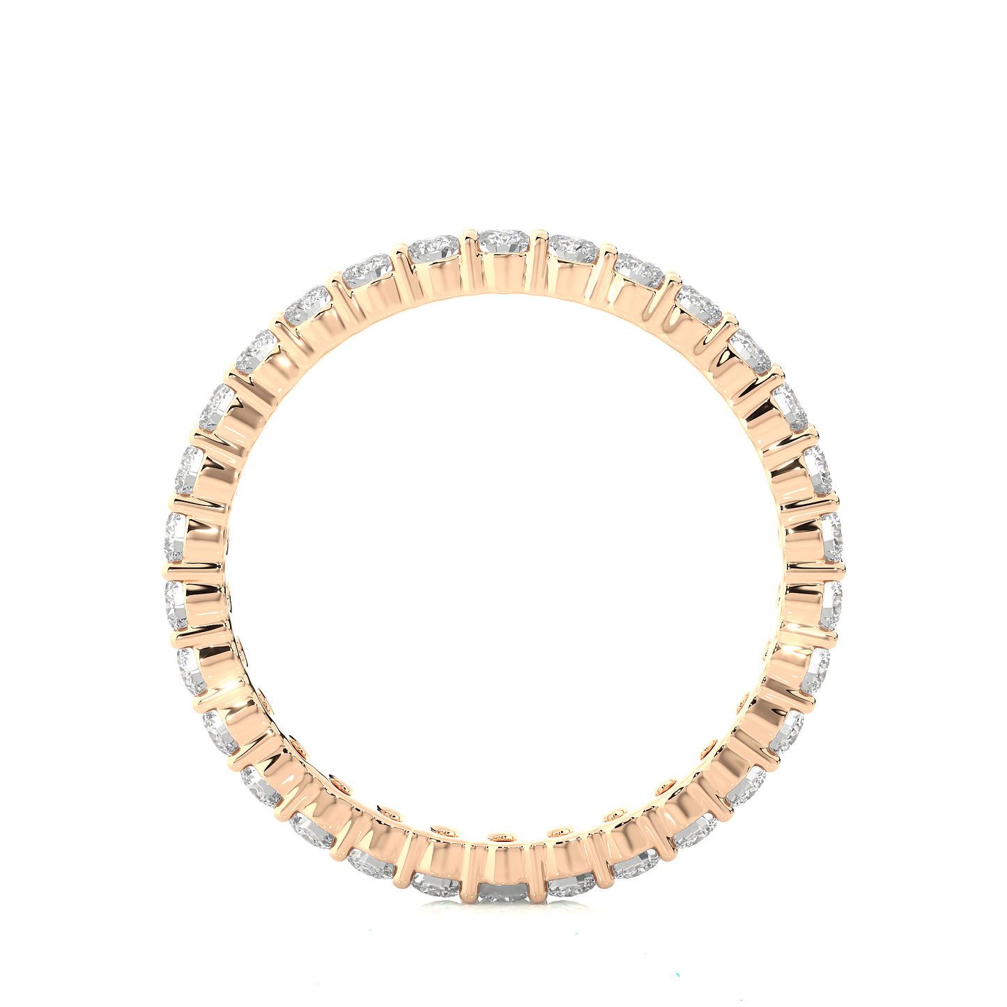 0.90 CT Lab or Natural Diamond  Full Eternity  Round Diamond Wedding Band Luxury Gift - HIGHCARAT DIAMONDS
