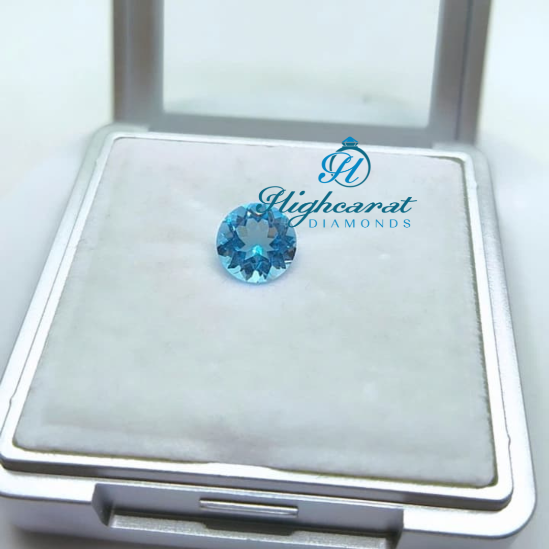 Round Blue Rose Cut All Occasion ,Engagement Wear Shinning Diamond Ring - HIGHCARAT DIAMONDS