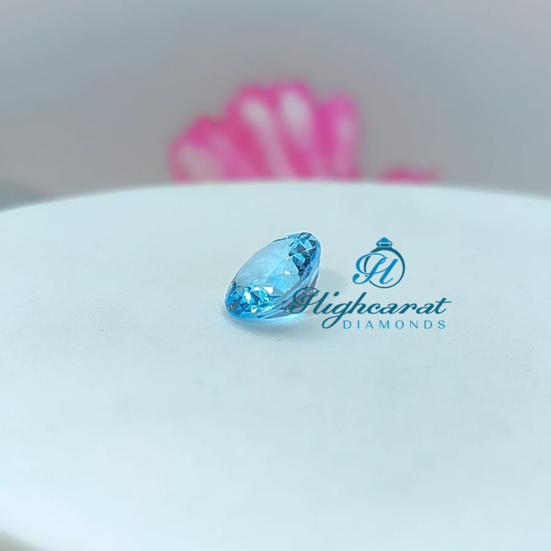 Round Blue Rose Cut All Occasion ,Engagement Wear Shinning Diamond Ring - HIGHCARAT DIAMONDS