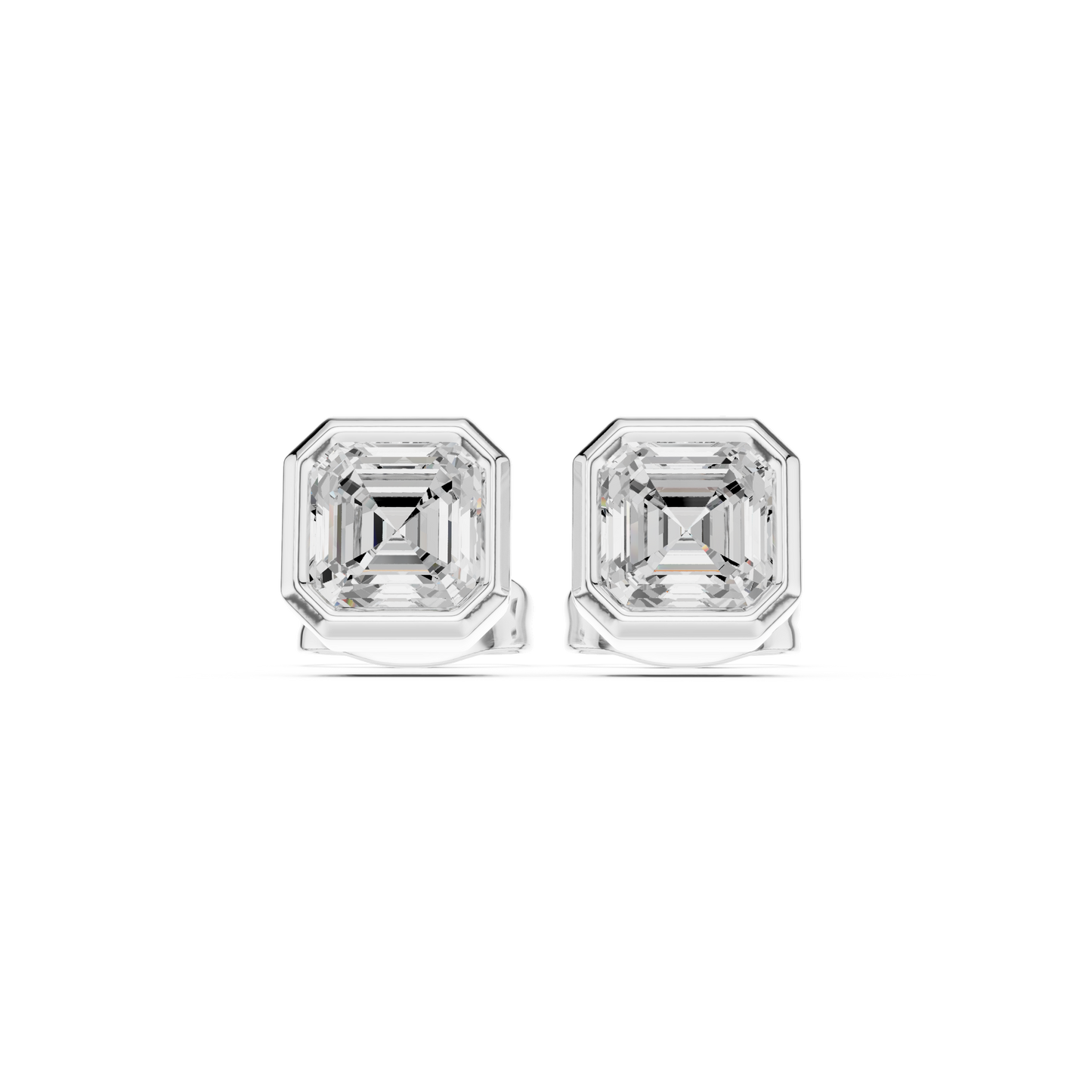 1.00CT Asscher Cut Diamond 14k Solid Yellow Gold Vintage Classic Affordable Stud Earring For Her - HIGHCARAT DIAMONDS