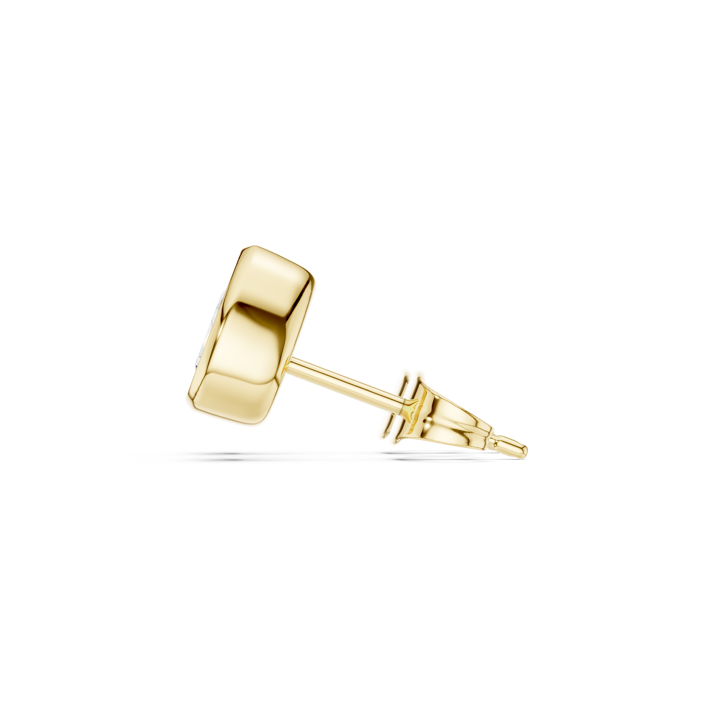 1.00CT Pear Cut Lab Grown Diamond Vintage Delicate Bezel Set Dainty Stud Earring Gift For Her - HIGHCARAT DIAMONDS