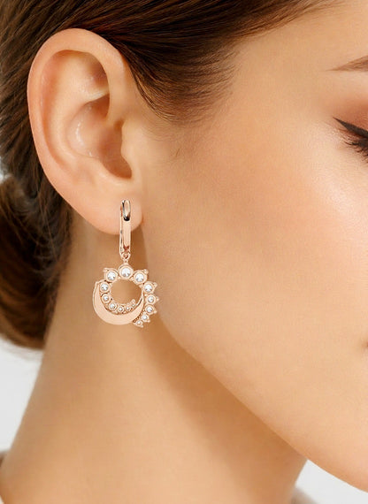 1.00Ct Round Cut Lab Grown Diamond Unique 18k Yellow Gold Dainty Stacking Bridesmaid Hoop Earring For Gift - HIGHCARAT DIAMONDS #wearthelook