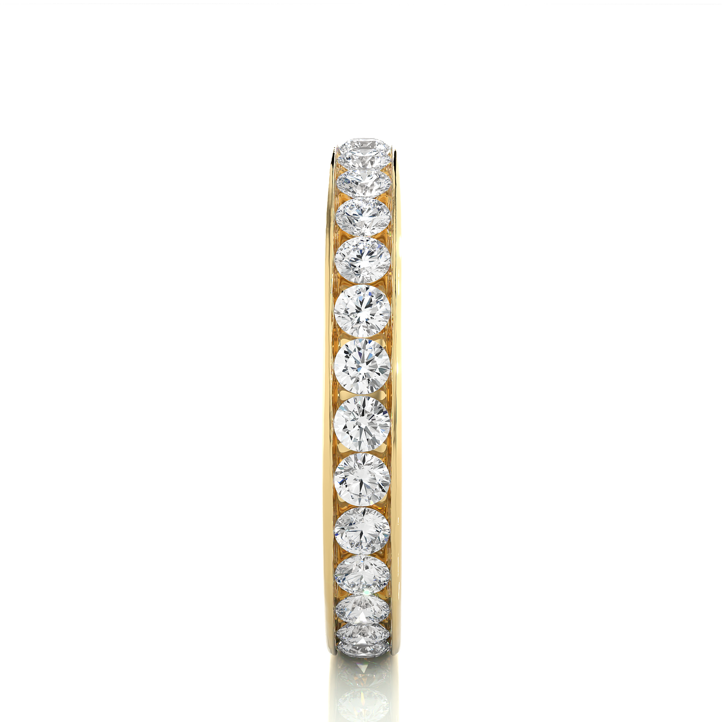 1.04 CT Round Shaped Classic Lab Grown/ Natural Diamond Eternity Band Ring Timeless Circle Of Sparkle - HIGHCARAT DIAMONDS