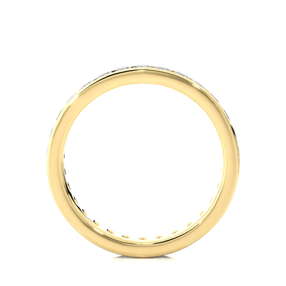1.04 CT Round Shaped Classic Lab Grown/ Natural Diamond Eternity Band Ring Timeless Circle Of Sparkle - HIGHCARAT DIAMONDS