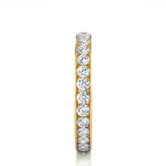 1.04 CT Round Shaped Classic Lab Grown/ Natural Diamond Eternity Band Ring Timeless Circle Of Sparkle - HIGHCARAT DIAMONDS