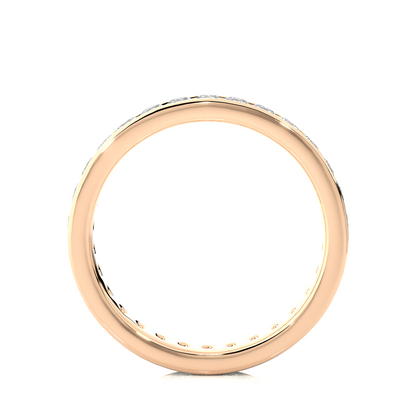 1.04 CT Round Shaped Classic Lab Grown/ Natural Diamond Eternity Band Ring Timeless Circle Of Sparkle - HIGHCARAT DIAMONDS