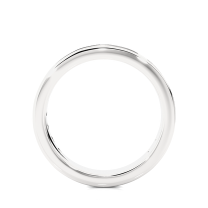 1.12 CT Minimalist Stackable Band Ring Elegant Everyday Jewelry With Round Labgrown Diamond - HIGHCARAT DIAMONDS