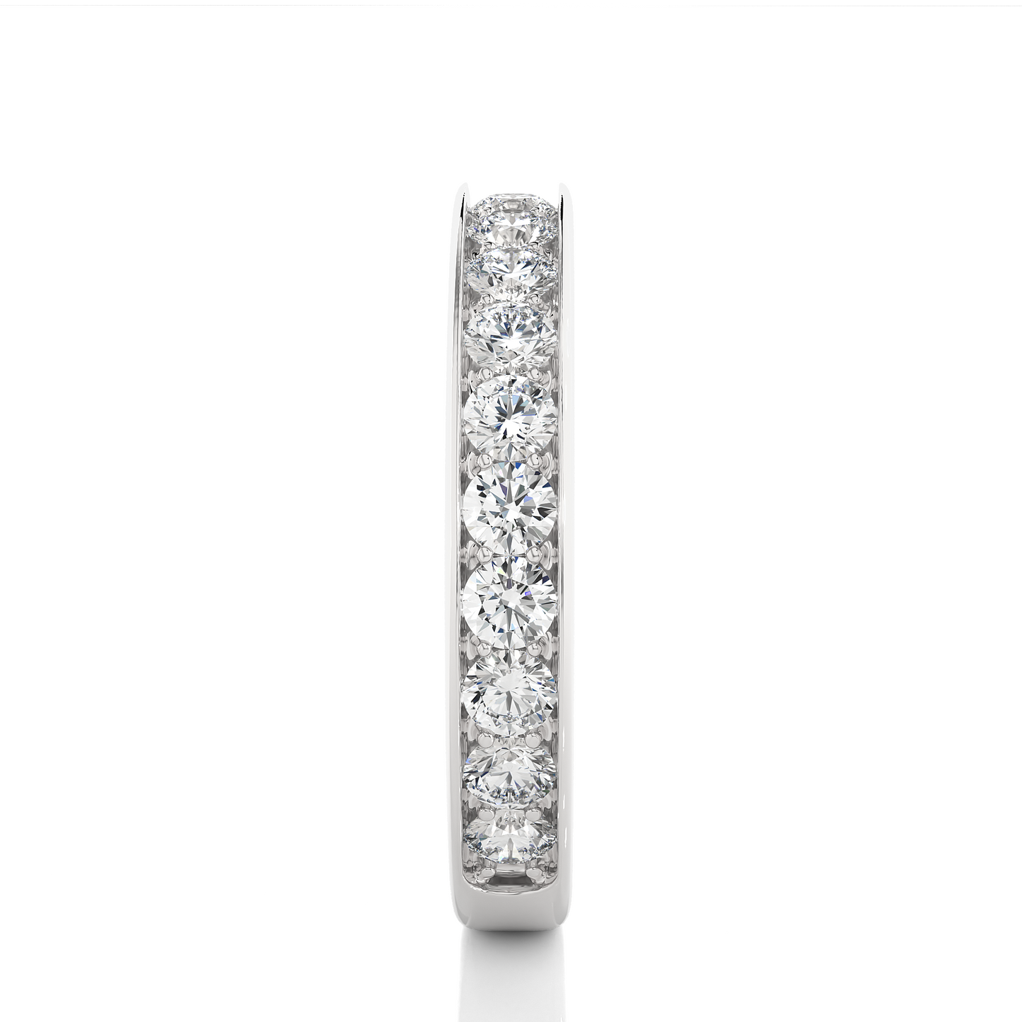 1.12 CT Minimalist Stackable Band Ring Elegant Everyday Jewelry With Round Labgrown Diamond - HIGHCARAT DIAMONDS