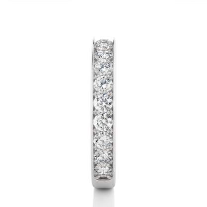 1.12 CT Minimalist Stackable Band Ring Elegant Everyday Jewelry With Round Labgrown Diamond - HIGHCARAT DIAMONDS