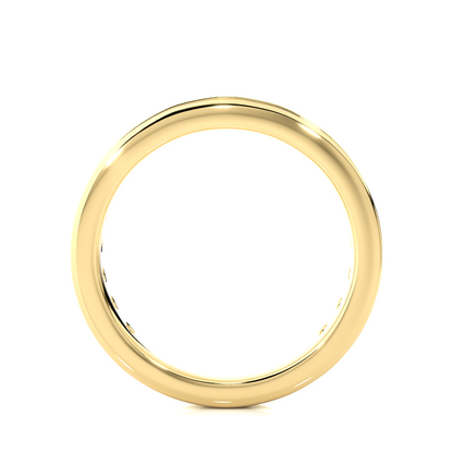 1.12 CT Minimalist Stackable Band Ring Elegant Everyday Jewelry With Round Labgrown Diamond - HIGHCARAT DIAMONDS