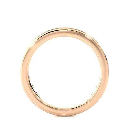 1.12 CT Minimalist Stackable Band Ring Elegant Everyday Jewelry With Round Labgrown Diamond - HIGHCARAT DIAMONDS