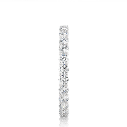 1.12 Carat Round Shaped Lab Grown Diamond & Natural 10k Solid Gold  Eternity Band Ring For Women's - HIGHCARAT DIAMONDS