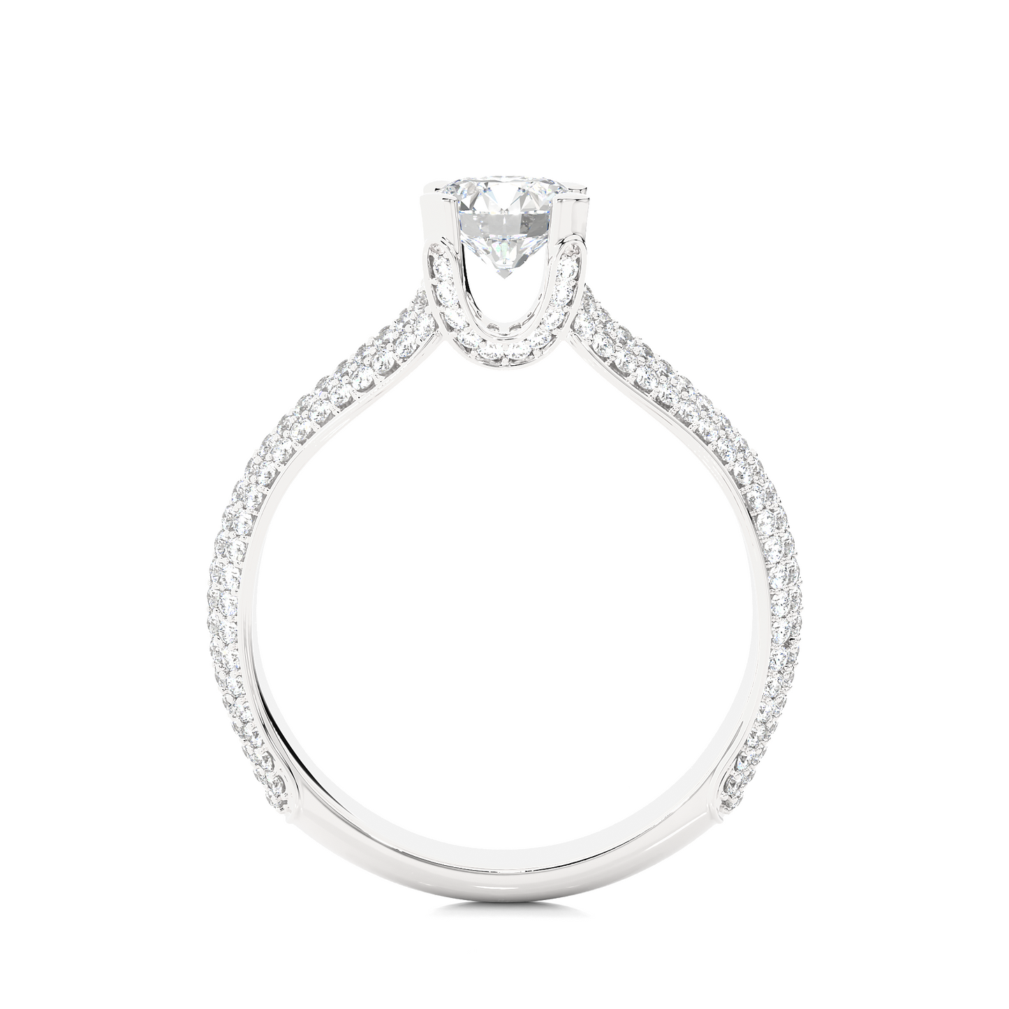 1.13 CT Colorless Round Shape Lab Grown Diamond Ring, 14K Solid Gold Perfect, Stunning proposal Ring - HIGHCARAT DIAMONDS