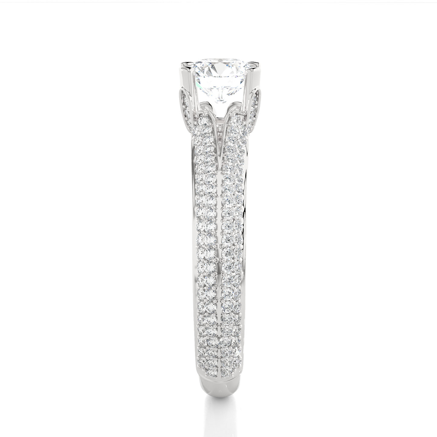 1.13 CT Colorless Round Shape Lab Grown Diamond Ring, 14K Solid Gold Perfect, Stunning proposal Ring - HIGHCARAT DIAMONDS