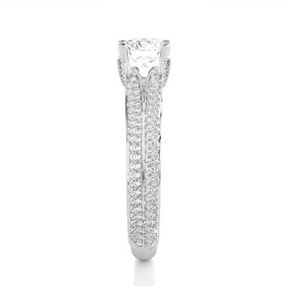 1.13 CT Colorless Round Shape Lab Grown Diamond Ring, 14K Solid Gold Perfect, Stunning proposal Ring - HIGHCARAT DIAMONDS