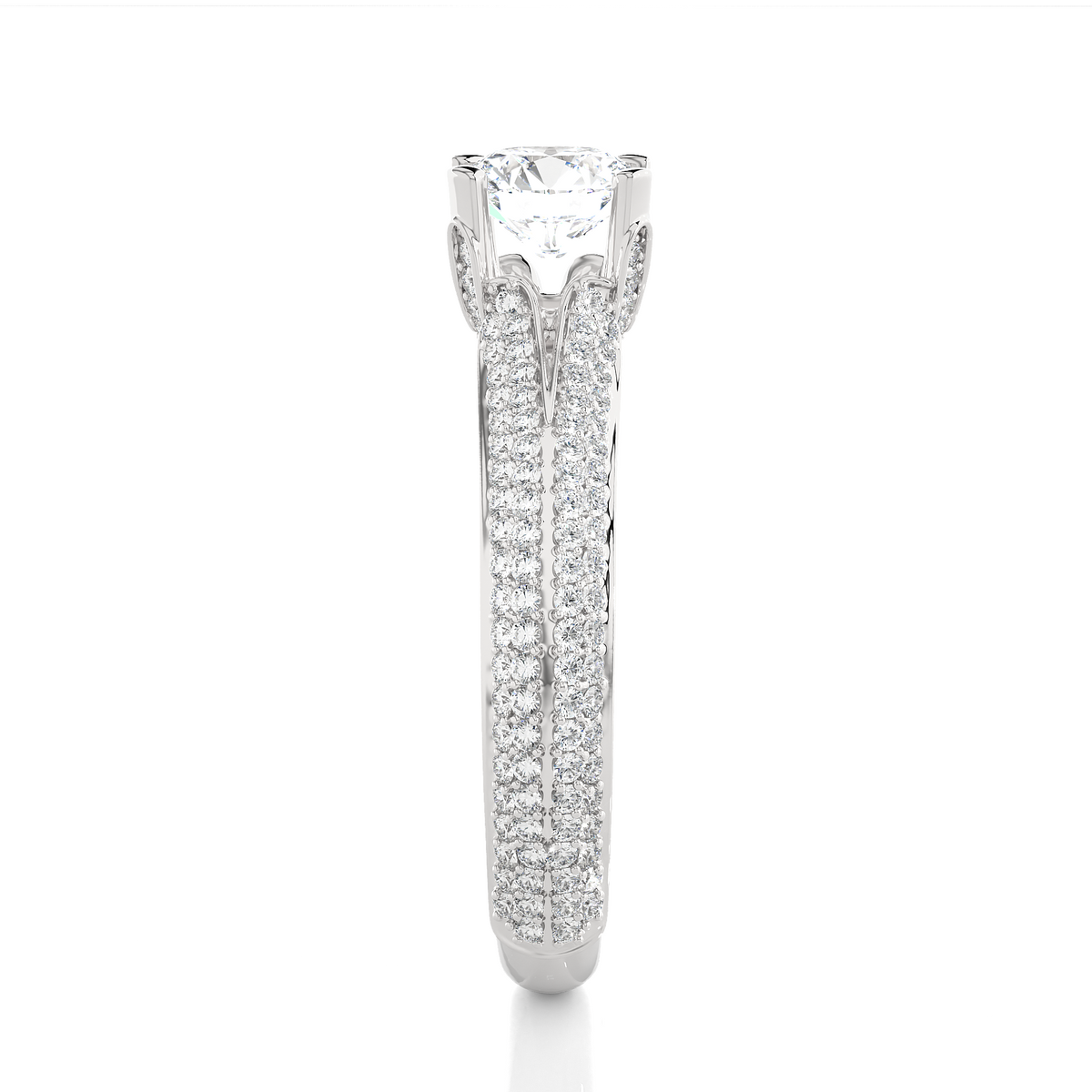 1.13 CT Colorless Round Shape Lab Grown Diamond Ring, 14K Solid Gold Perfect, Stunning proposal Ring - HIGHCARAT DIAMONDS
