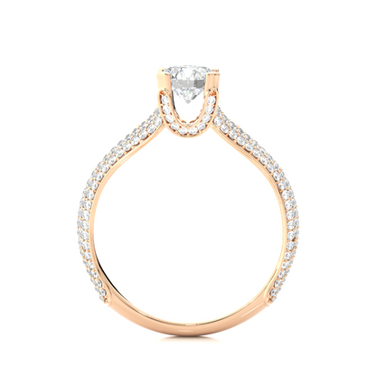 1.13 CT Colorless Round Shape Lab Grown Diamond Ring, 14K Solid Gold Perfect, Stunning proposal Ring - HIGHCARAT DIAMONDS
